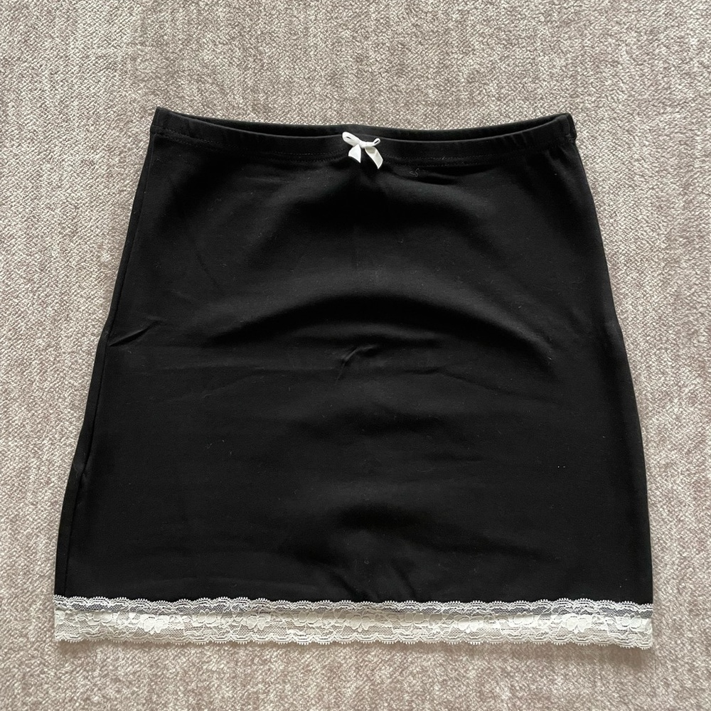 Black coquette women’s L miniskirt